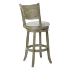 Tabouret pivotant McNiven de 30 pouces The Gray Barn avec dossier plein