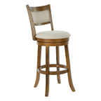 Tabouret pivotant McNiven de 30 pouces The Gray Barn avec dossier plein
