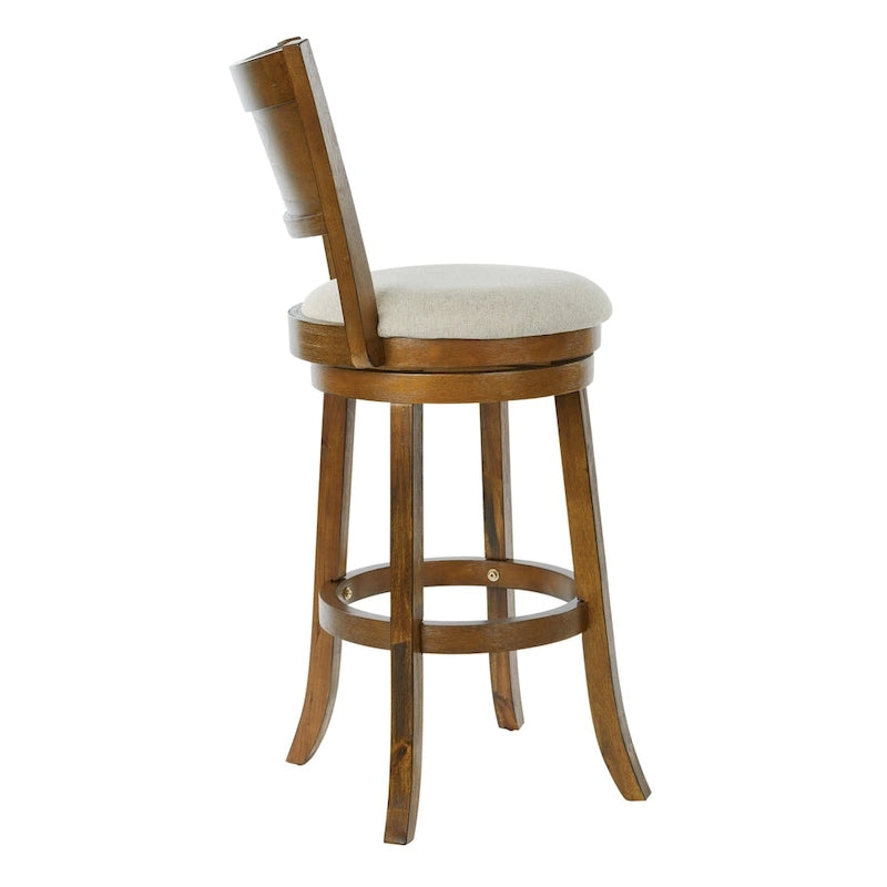 Tabouret pivotant McNiven de 30 pouces The Gray Barn avec dossier plein