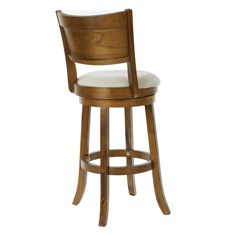 Tabouret pivotant McNiven de 30 pouces The Gray Barn avec dossier plein