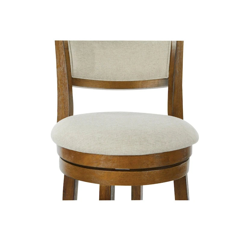 Tabouret pivotant McNiven de 30 pouces The Gray Barn avec dossier plein