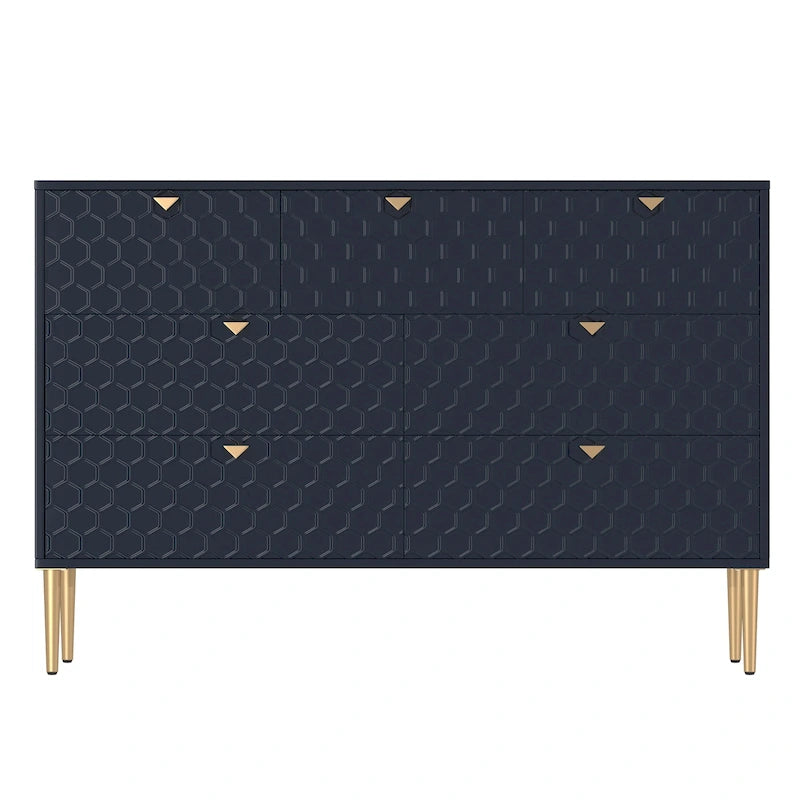 Morden Wood Furniture 7 Drawer Dresser Chest