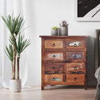 Maadze 32 Wide Reclaimed wood 8-Drawers Chest