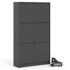 Porch & Den Cambria Scandinavian 3-Drawer Shoe Storage Cabinet