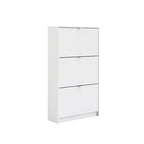 Porch & Den Cambria Scandinavian 3-Drawer Shoe Storage Cabinet