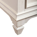 Commode 11 tiroirs Allyson Park Wirebrushed White Charcoal