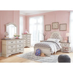 Signature Design by Ashley Nettle Bank Chipped White Chest