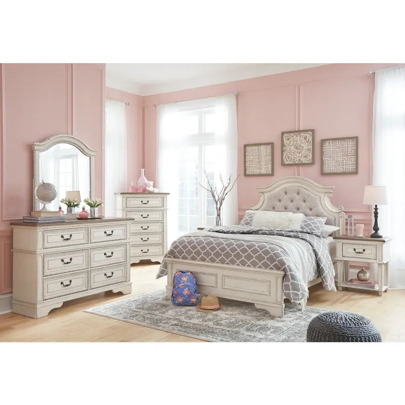 Signature Design by Ashley Nettle Bank Chipped White Chest