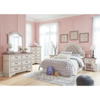 Signature Design by Ashley Nettle Bank Chipped White Chest