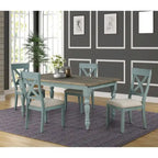 Chaises de salle à manger rembourrées à dossier croisé en bois bicolore Prato de Roundhill Furniture (Lot de 2)