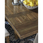 Signature Design by Ashley Moriville Grayish Brown 7-Piece Dining Package