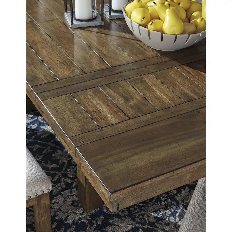 Signature Design by Ashley Moriville Grayish Brown 7-Piece Dining Package