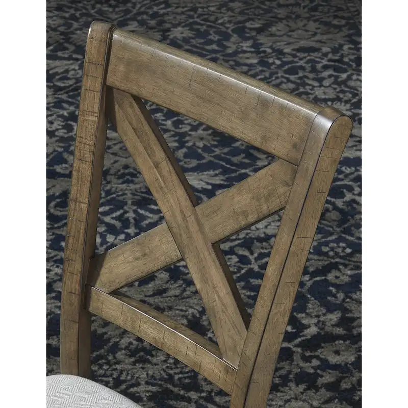 Signature Design by Ashley Moriville Grayish Brown 7-Piece Dining Package