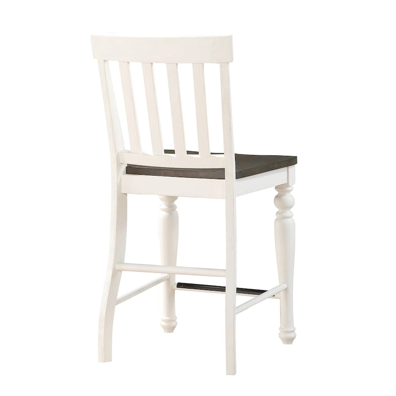 Chaises de comptoir bicolores Jillian Farmhouse de Steve Silver (Lot de 2)