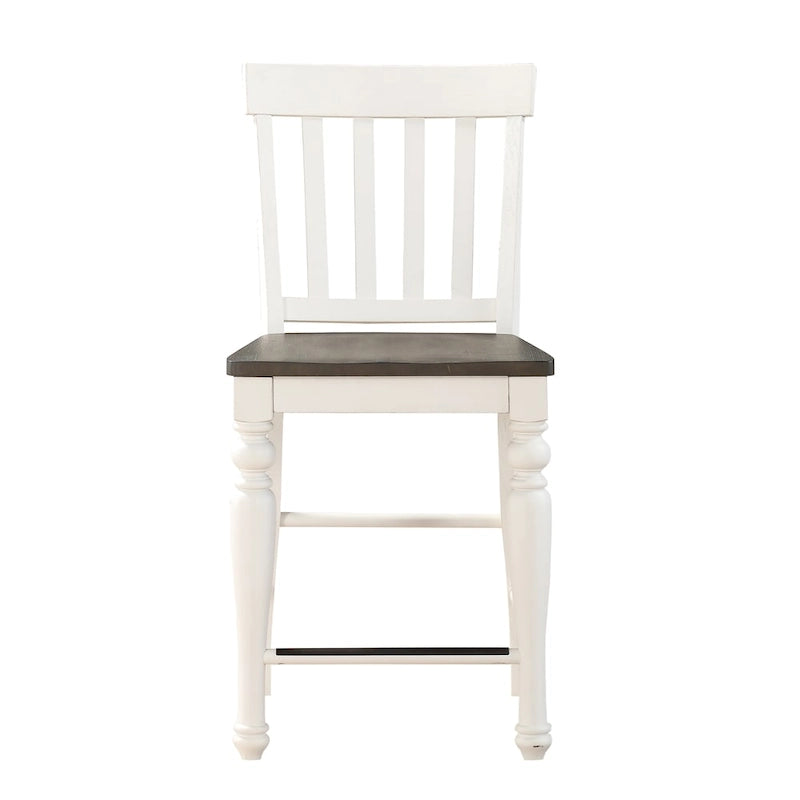 Chaises de comptoir bicolores Jillian Farmhouse de Steve Silver (Lot de 2)