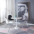 31.5White Tulip Table Mid-century Dining Table for 2-4 people With Round Mdf Table Top, Leisure Coffee Table