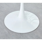 31.5White Tulip Table Mid-century Dining Table for 2-4 people With Round Mdf Table Top, Leisure Coffee Table