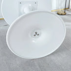 31.5White Tulip Table Mid-century Dining Table for 2-4 people With Round Mdf Table Top, Leisure Coffee Table