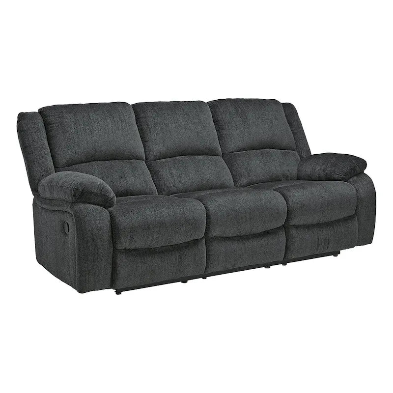 Draycoll Contemporary Reclining Sofa, Slate