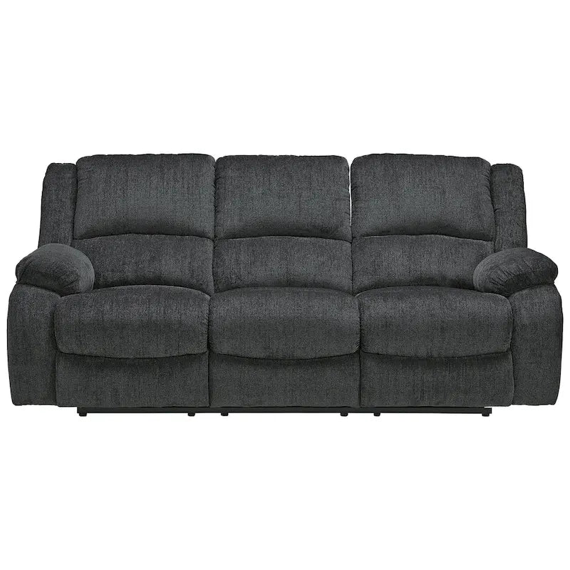 Draycoll Contemporary Reclining Sofa, Slate