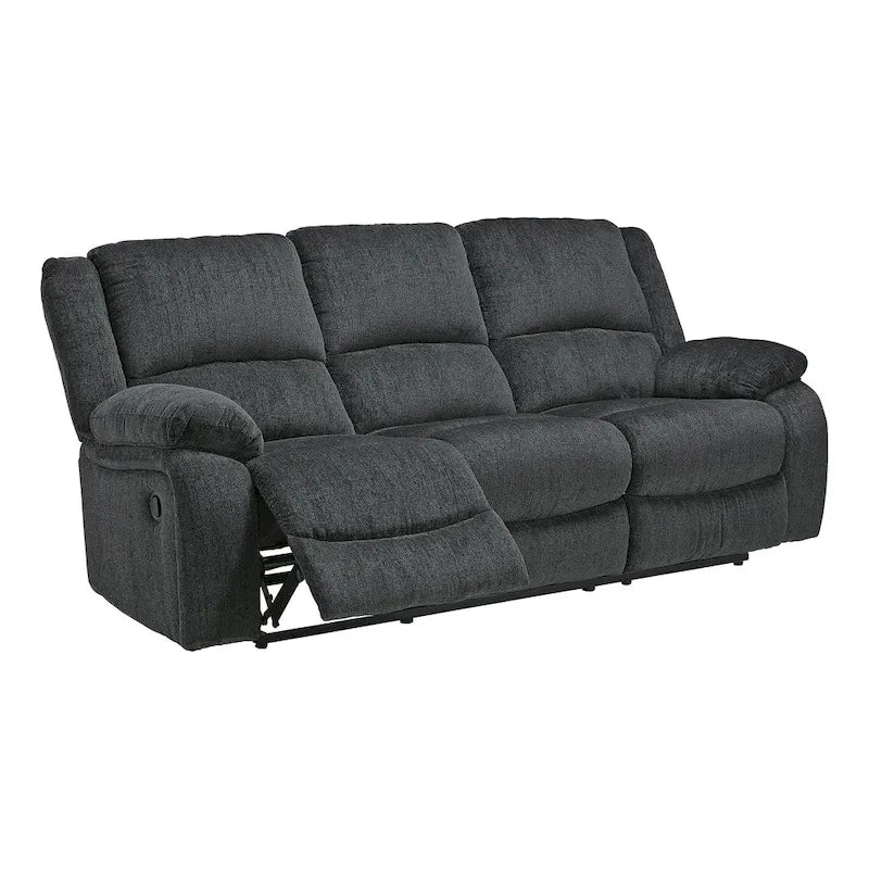 Draycoll Contemporary Reclining Sofa, Slate