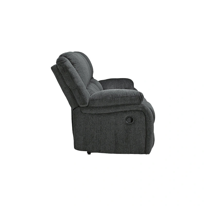 Draycoll Contemporary Reclining Sofa, Slate