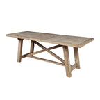 Table à manger extensible Newberry, Chêne clair vieilli
