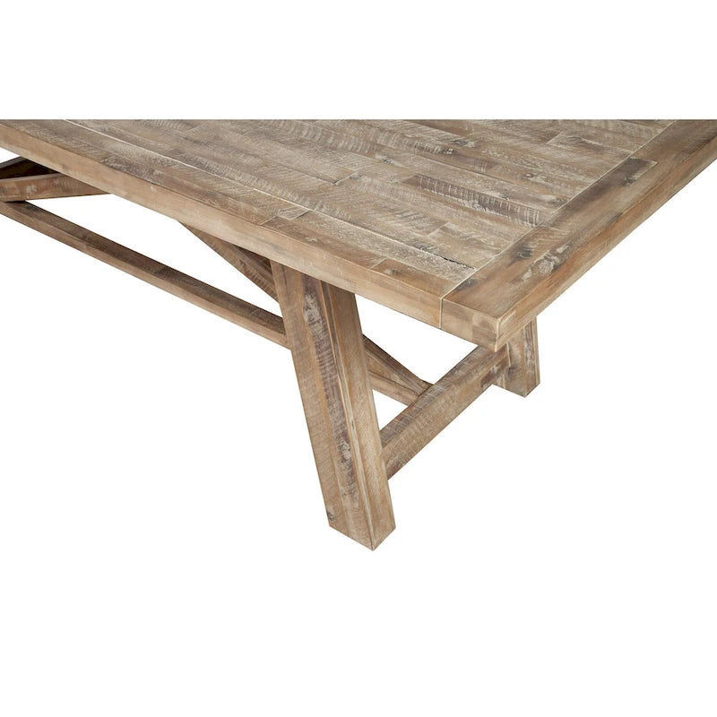 Table à manger extensible Newberry, Chêne clair vieilli