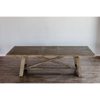 Table à manger extensible Newberry, Chêne clair vieilli