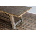 Table à manger extensible Newberry, Chêne clair vieilli