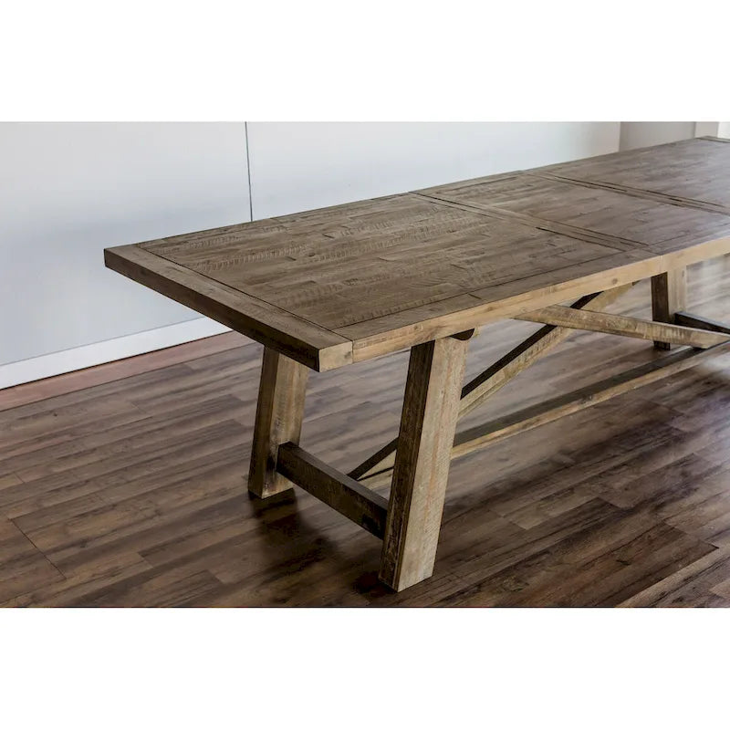 Table à manger extensible Newberry, Chêne clair vieilli