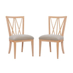 Markland Solid Wood Natural Dining Side Chair (Set of 2)