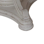 Magnolia Manor Antique White and Weathered Bark Round Table Set