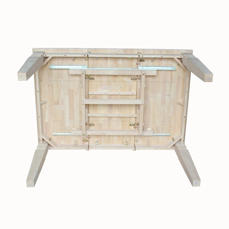 International Concepts Java Butterfly Leaf Dining Table - Unfinished