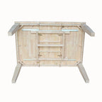International Concepts Java Butterfly Leaf Dining Table - Unfinished