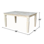 International Concepts Java Butterfly Leaf Dining Table - Unfinished