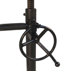 Table réglable Rhett en orme et noir - Marron