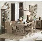 The Gray Barn Manderley Dove Tail Grey Dining Table - dove tail grey