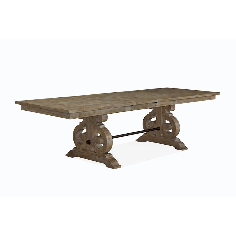 The Gray Barn Manderley Dove Tail Grey Dining Table - dove tail grey