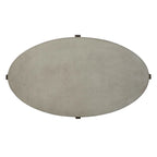 Cascade Wirebrush Rustic Brown Oval Cocktail Table