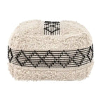 Pisco Ottoman Beige et Noir