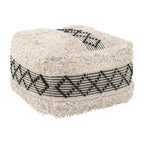 Pisco Ottoman Beige et Noir