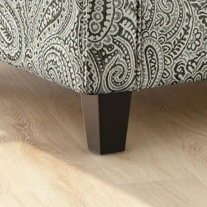 Fauteuil Restian de Furniture of America en chenille multicolore à motif cachemire, de style transitionnel
