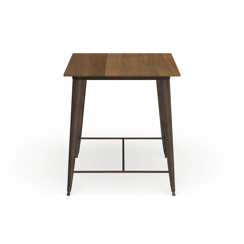Furniture of America Rish Industrial Brown 54-inch Counter Height Dining Table