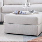 Flexsteel Fabric Ottoman in Light Tan