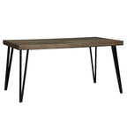 Horizons Rustic Caramel with Sawmark Distressing 6 Piece Rectangular Table Set
