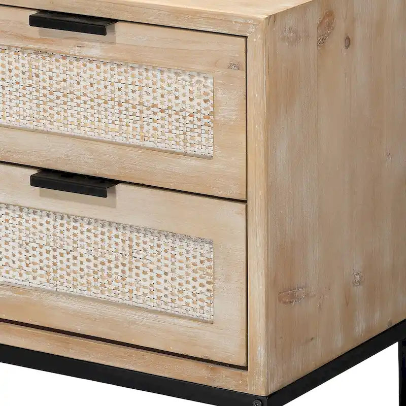 Table d'appoint Alden Dcor Ian à 2 tiroirs