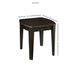 Steve Silver Darlington Game End Table with Chessboard