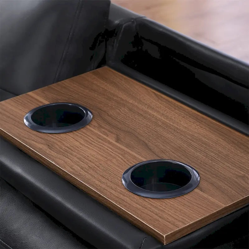 Canapé d'angle en similicuir avec pouf et 2 oreillers