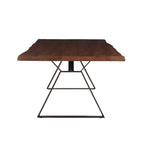 Table à manger Nottingham en bois d'acacia de 106 pouces, finition noyer